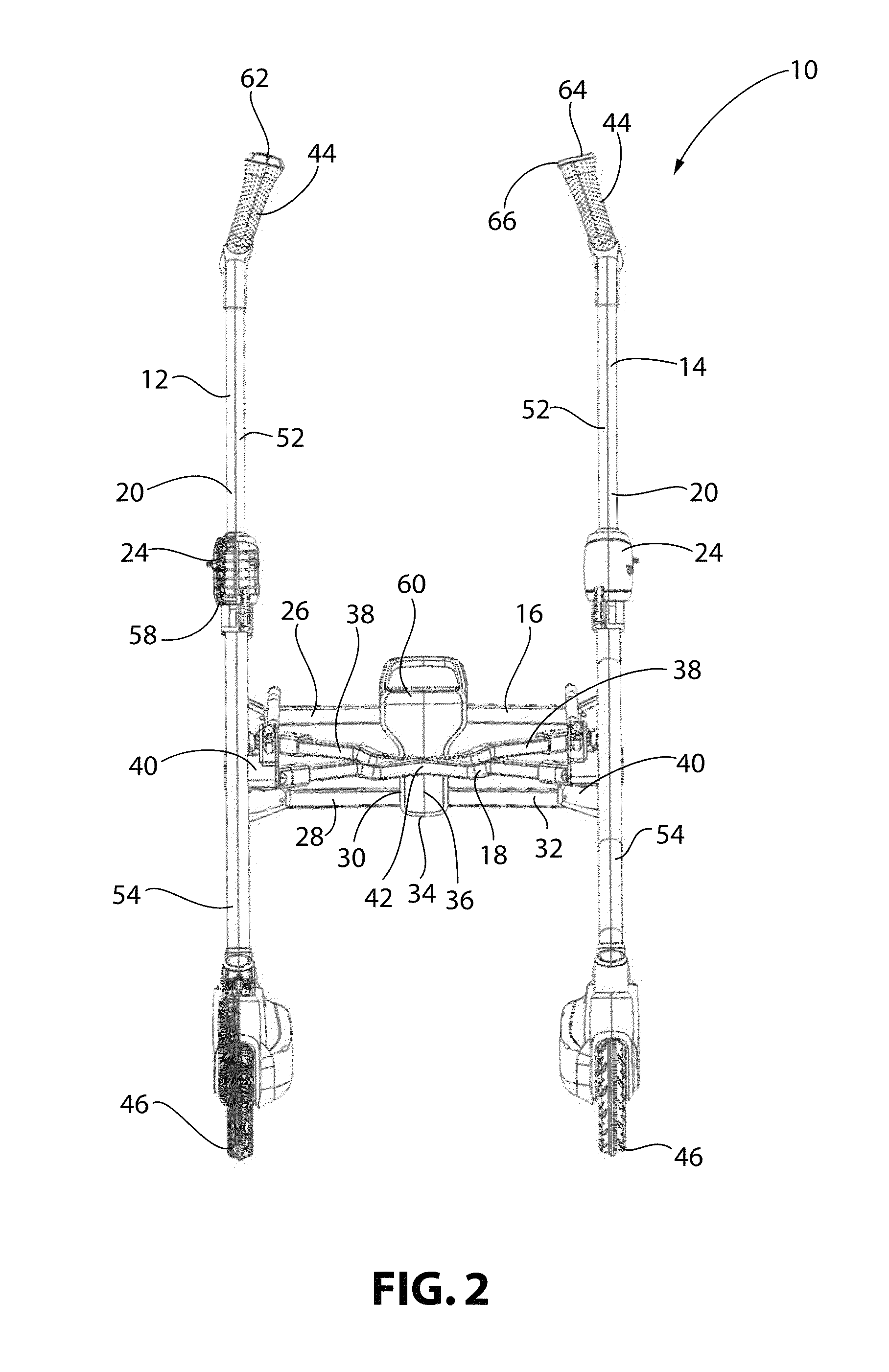 Lightweight collapsible stroller