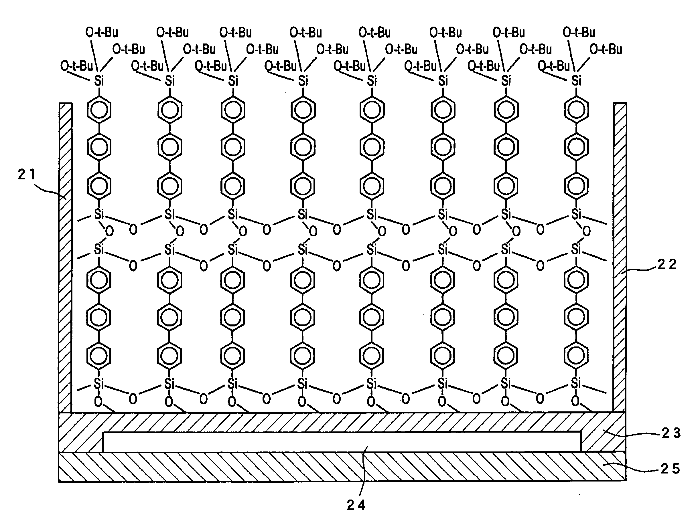 Organic compound having functional groups different in elimination reactivity at both terminals, organic thin film, organic device and method of producing the same