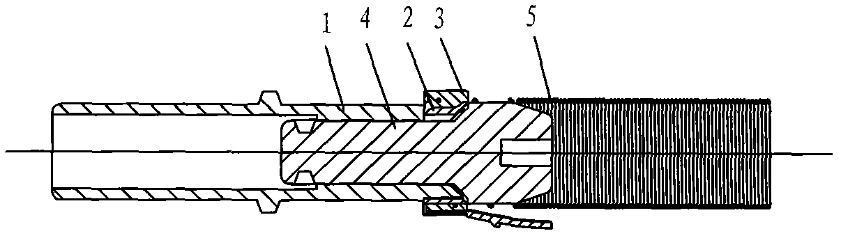 Extensible hose with special-shaped lining-ring connector and injection molding method thereof