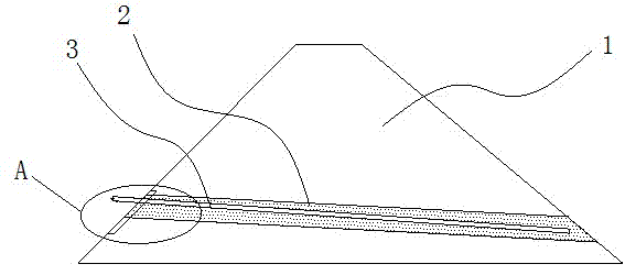 Earth and rockfill dam for simulating piping dam break test