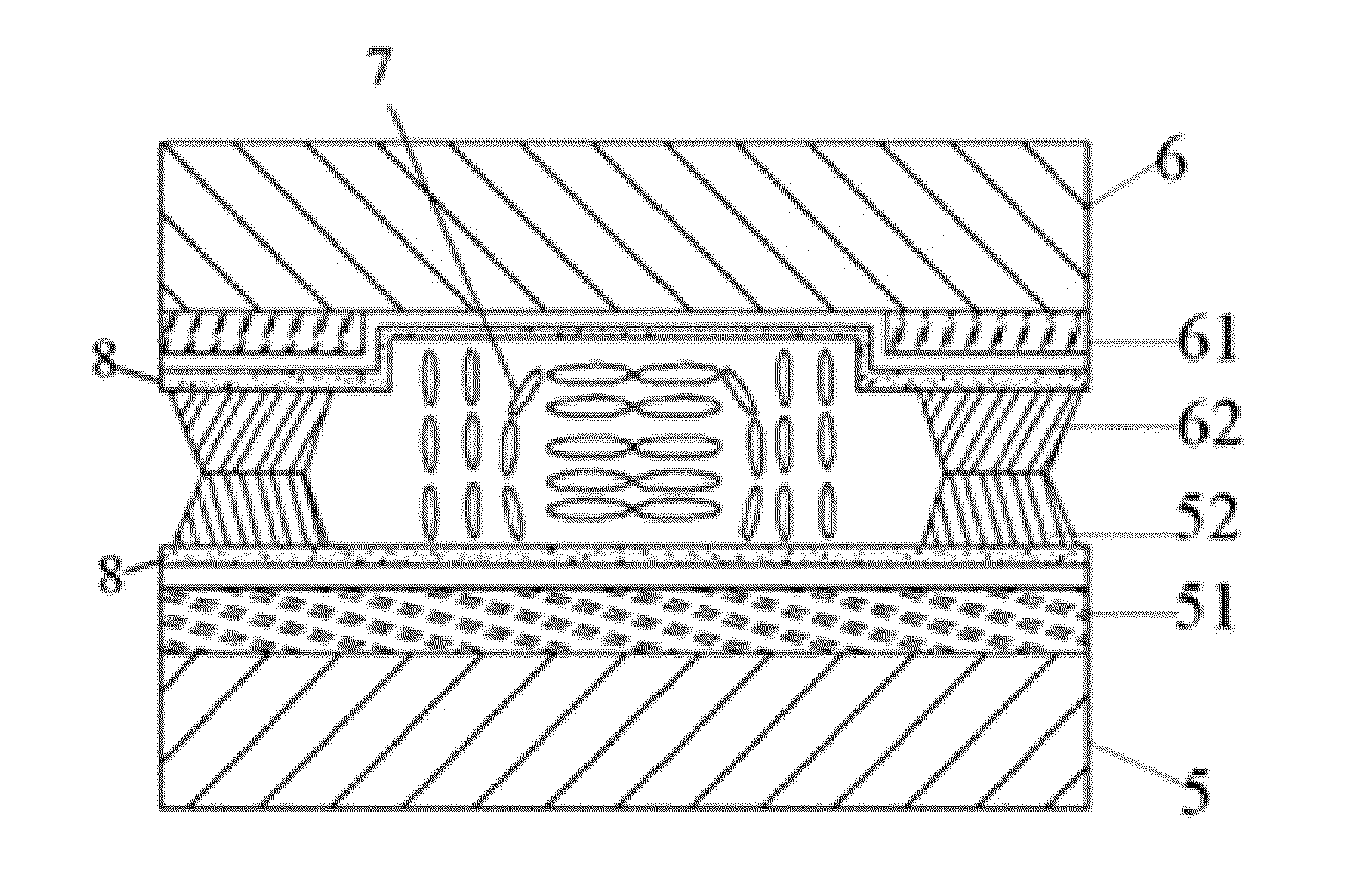 Substrate with spacer and liquid crystal cell containing the same