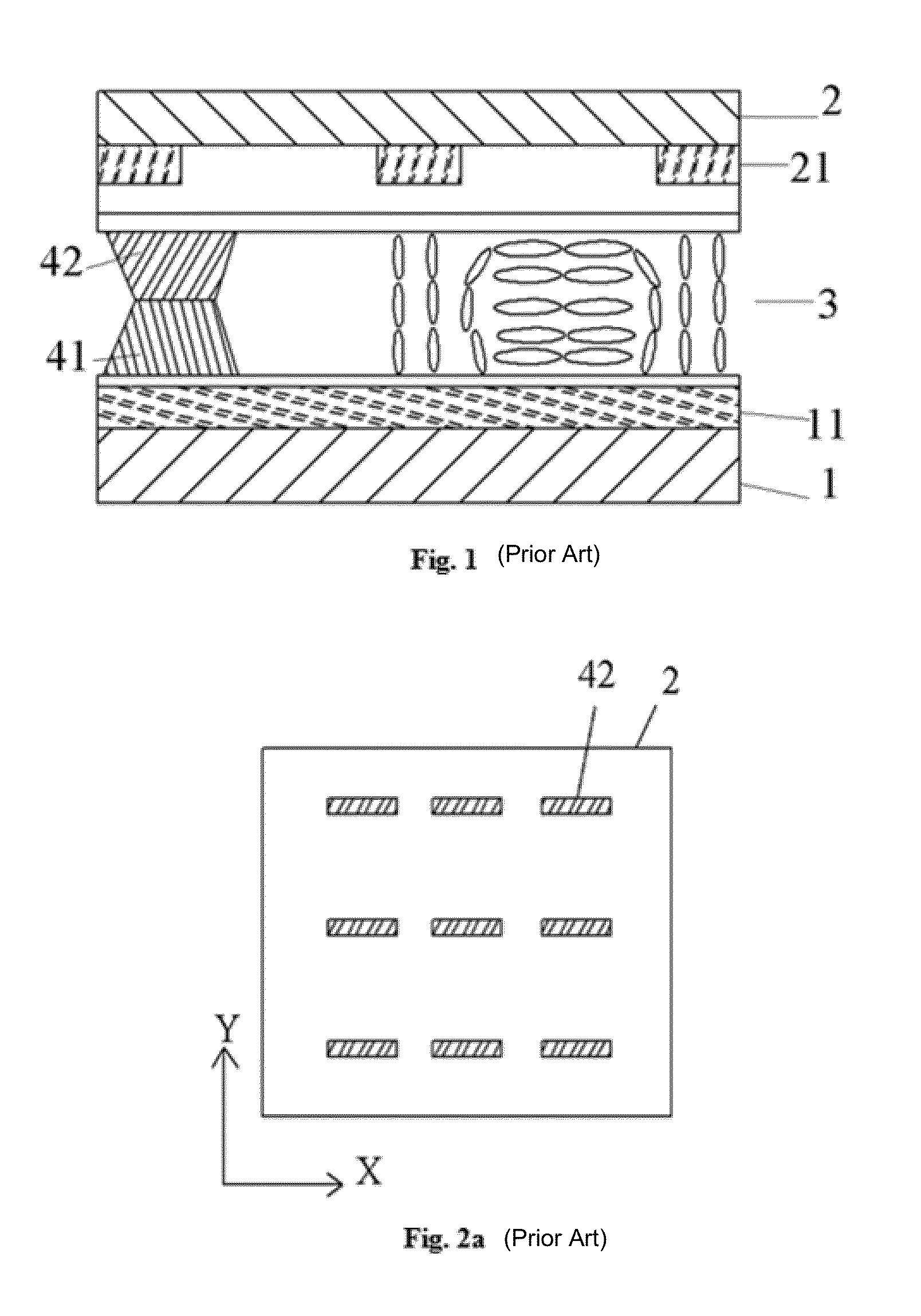 Substrate with spacer and liquid crystal cell containing the same