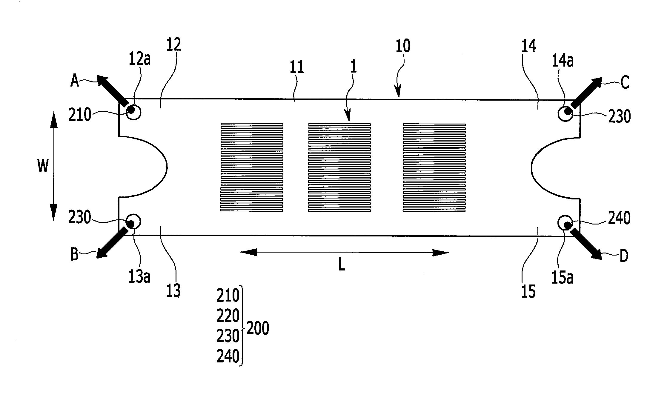 Device for manufacture including a deposition mask