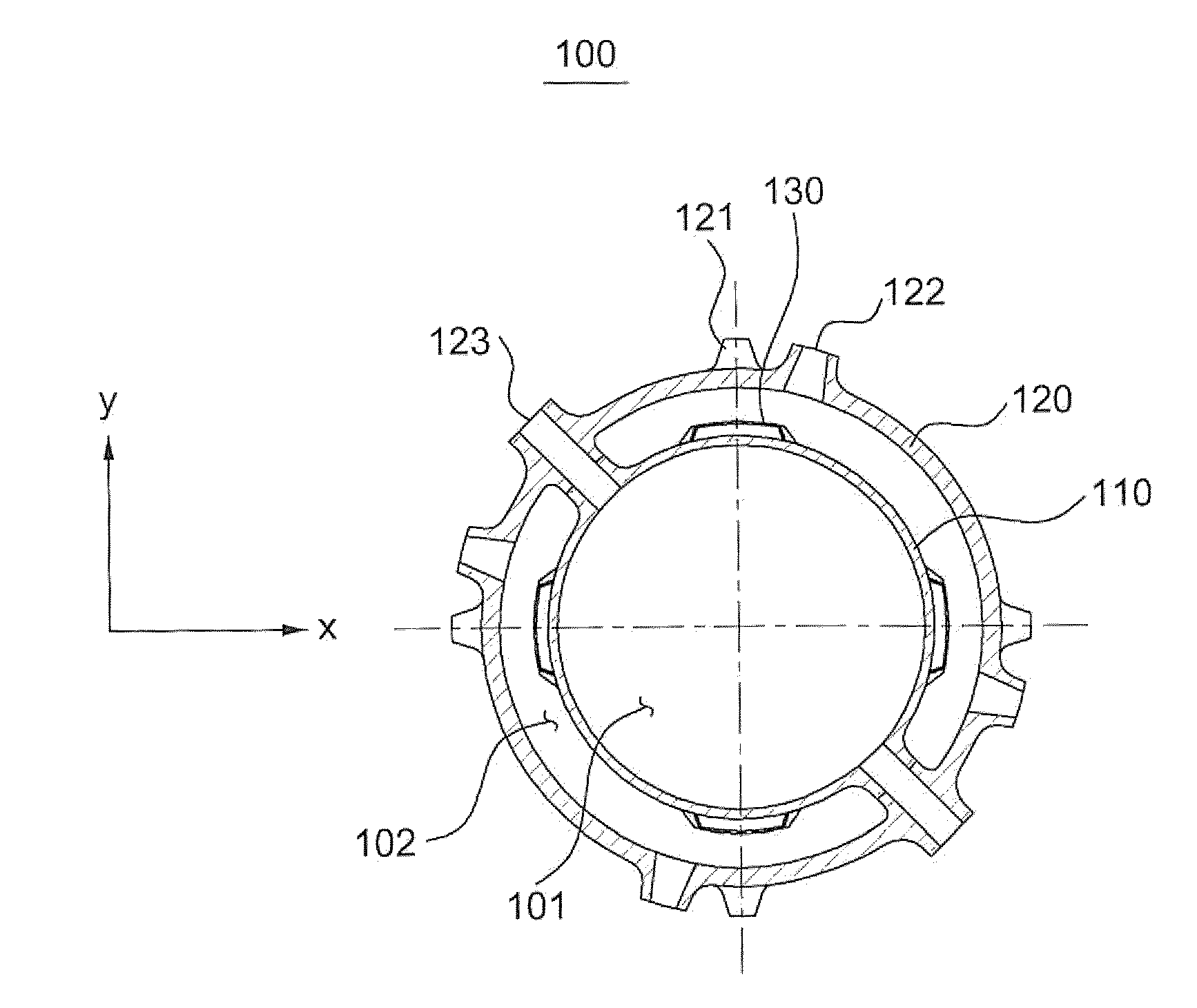 Emergency core cooling duct for emergency core cooling water injection of a nuclear reactor
