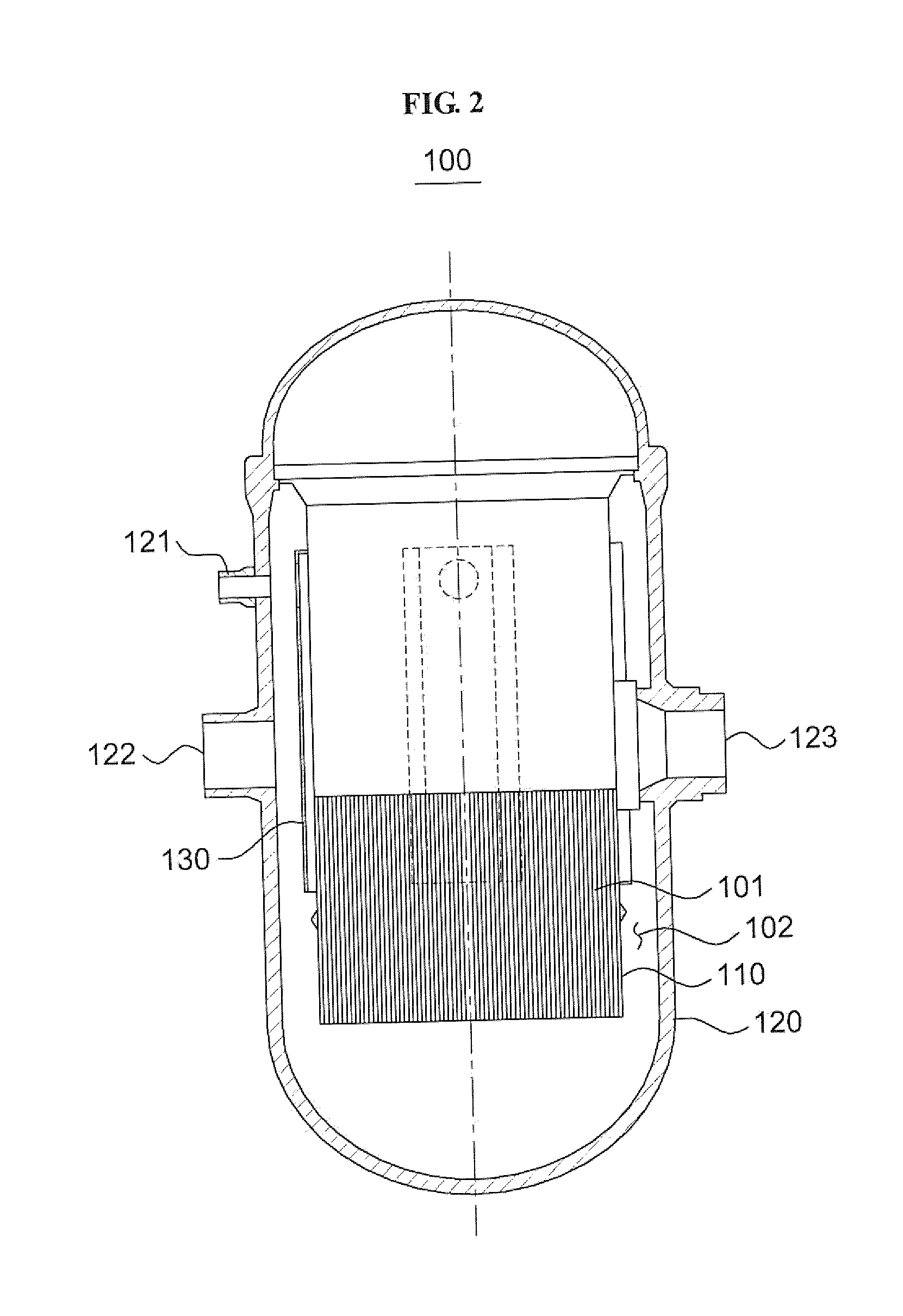 Emergency core cooling duct for emergency core cooling water injection of a nuclear reactor