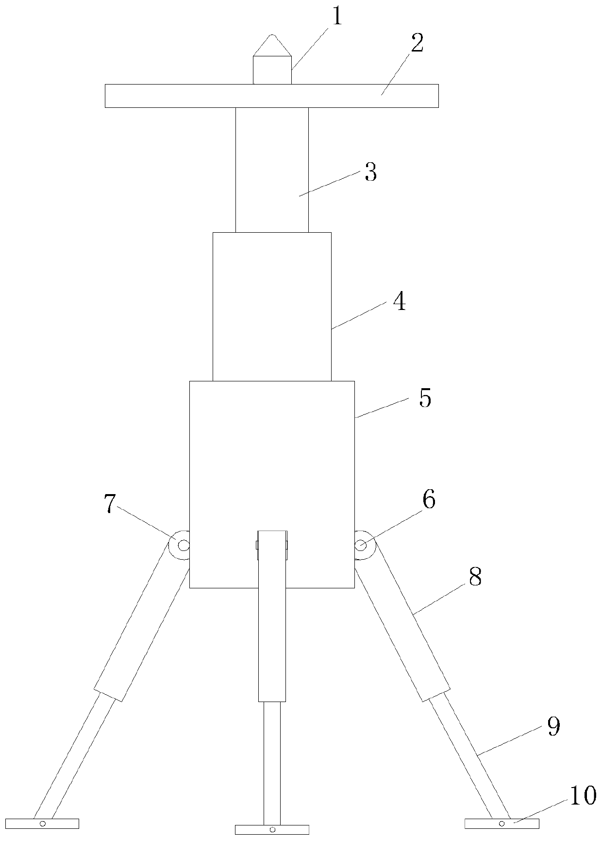 Building body structure on-site detection device and detection method