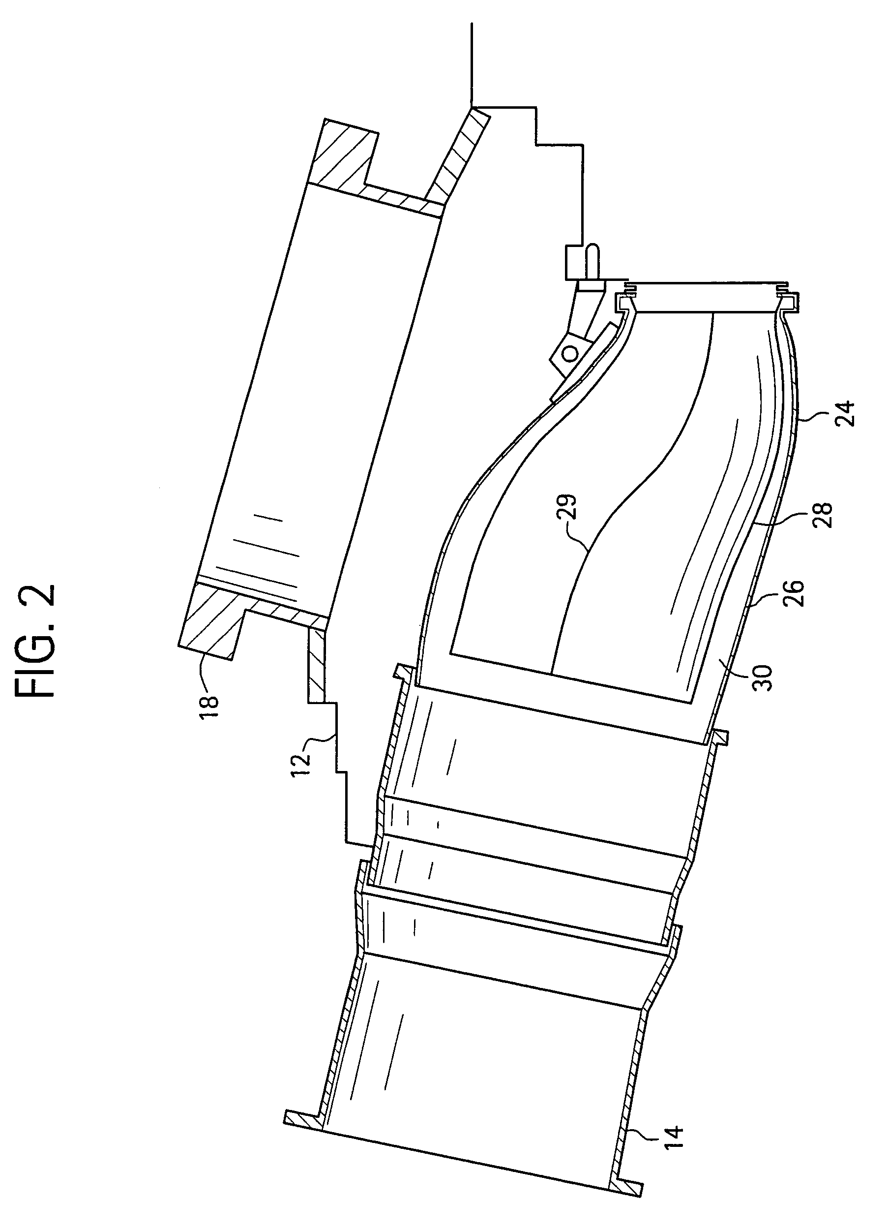 Imaging system for robotically inspecting gas turbine combustion components