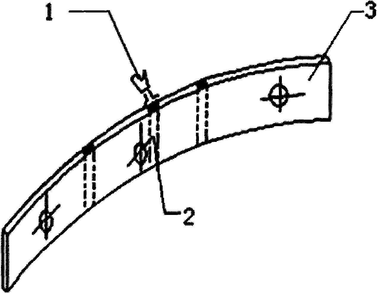 Flame shaping method for side bending deformation of transformer core clamping piece