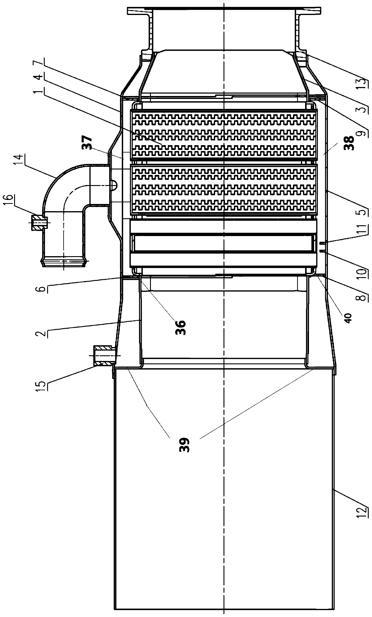 Optimized design method of heat exchange structures of heat exchange device for combustion waste heat utilization