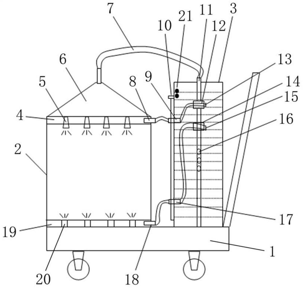 Low-moisture environment-friendly quenching car for small coke oven, and operation process thereof