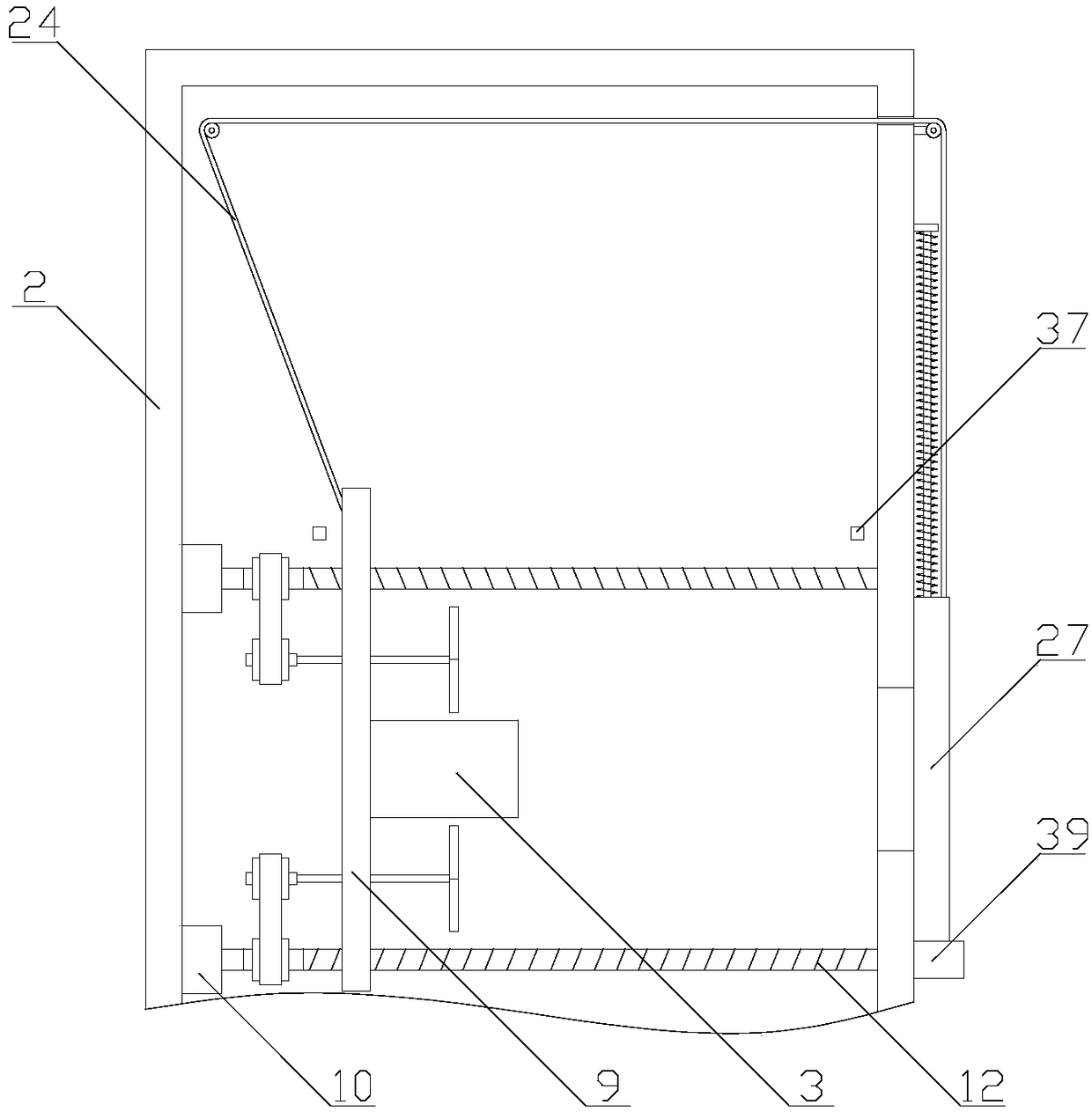 Face recognition device with good dust-proof effect and high recognition accuracy