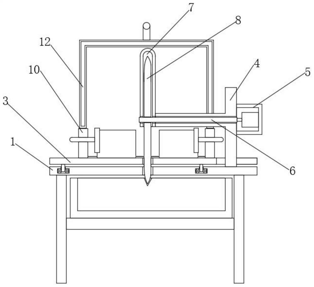 A concrete aerated block cutting device