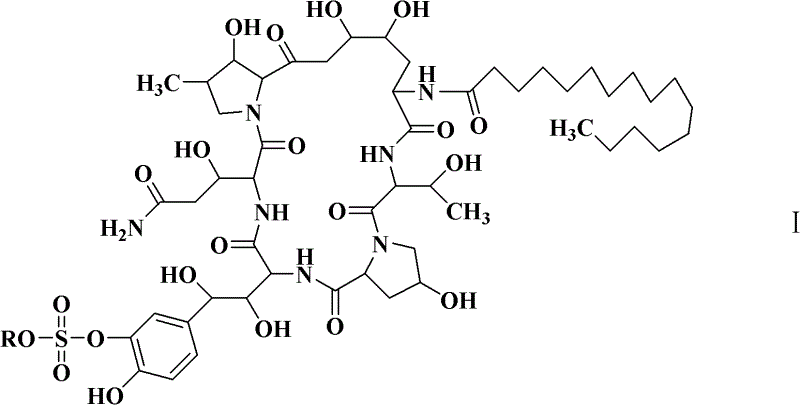 Preparation method of cyclic lipopeptide compound