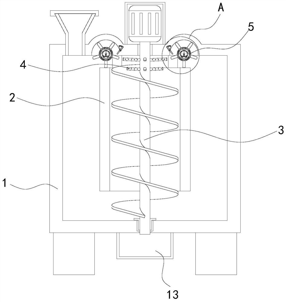 Bio-fertilizer processing device capable of conveniently and uniformly adding materials