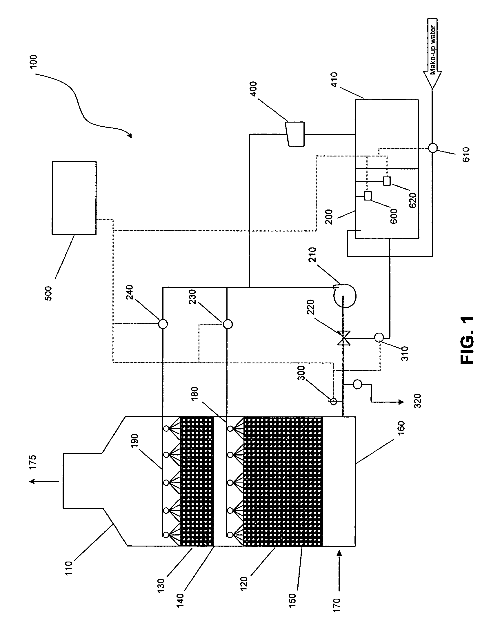 Biological scrubber odor control system and method