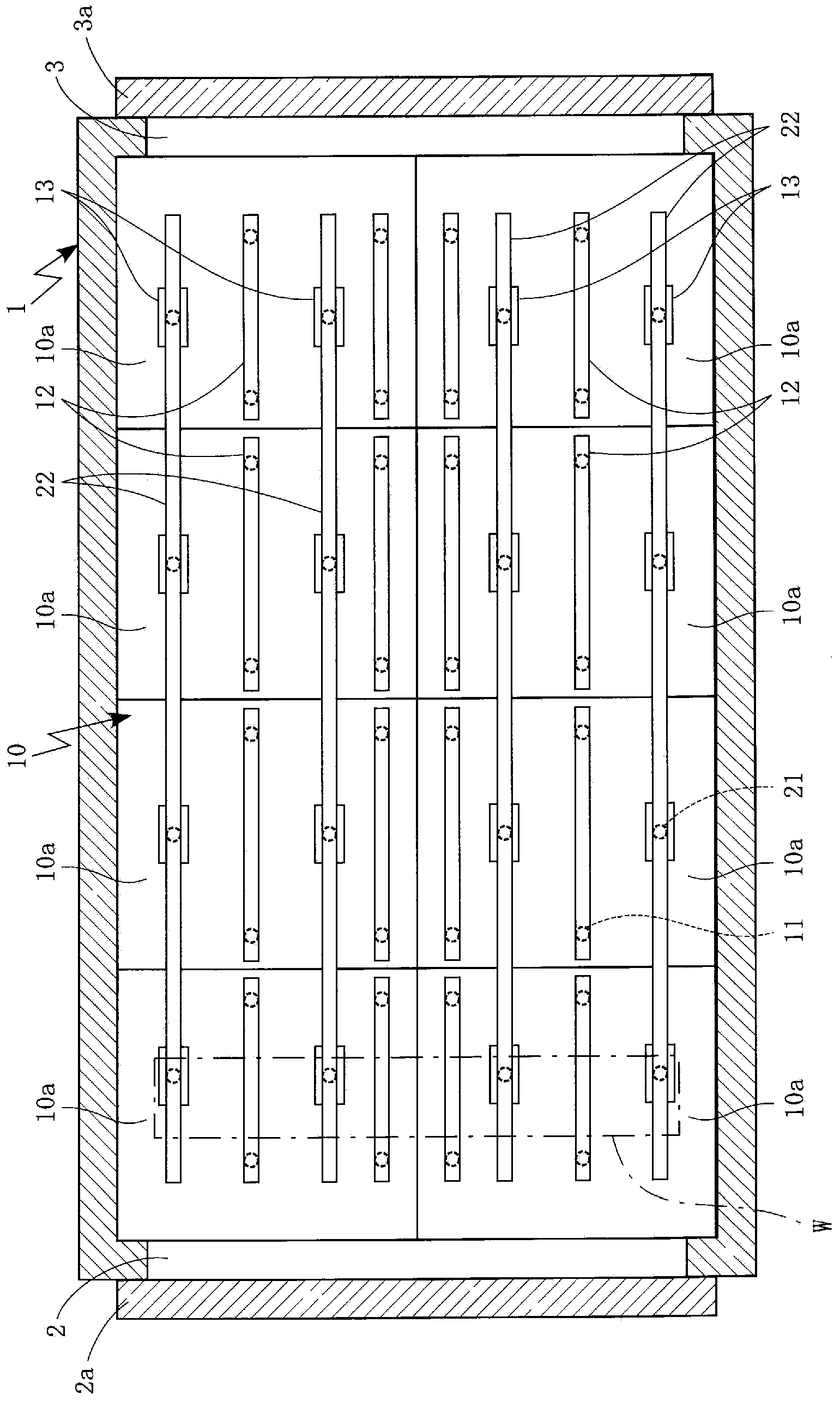 Heating furnace and method for cleaning interior of heating furnace