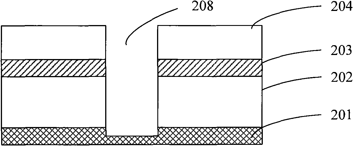 Method for etching metal connecting line