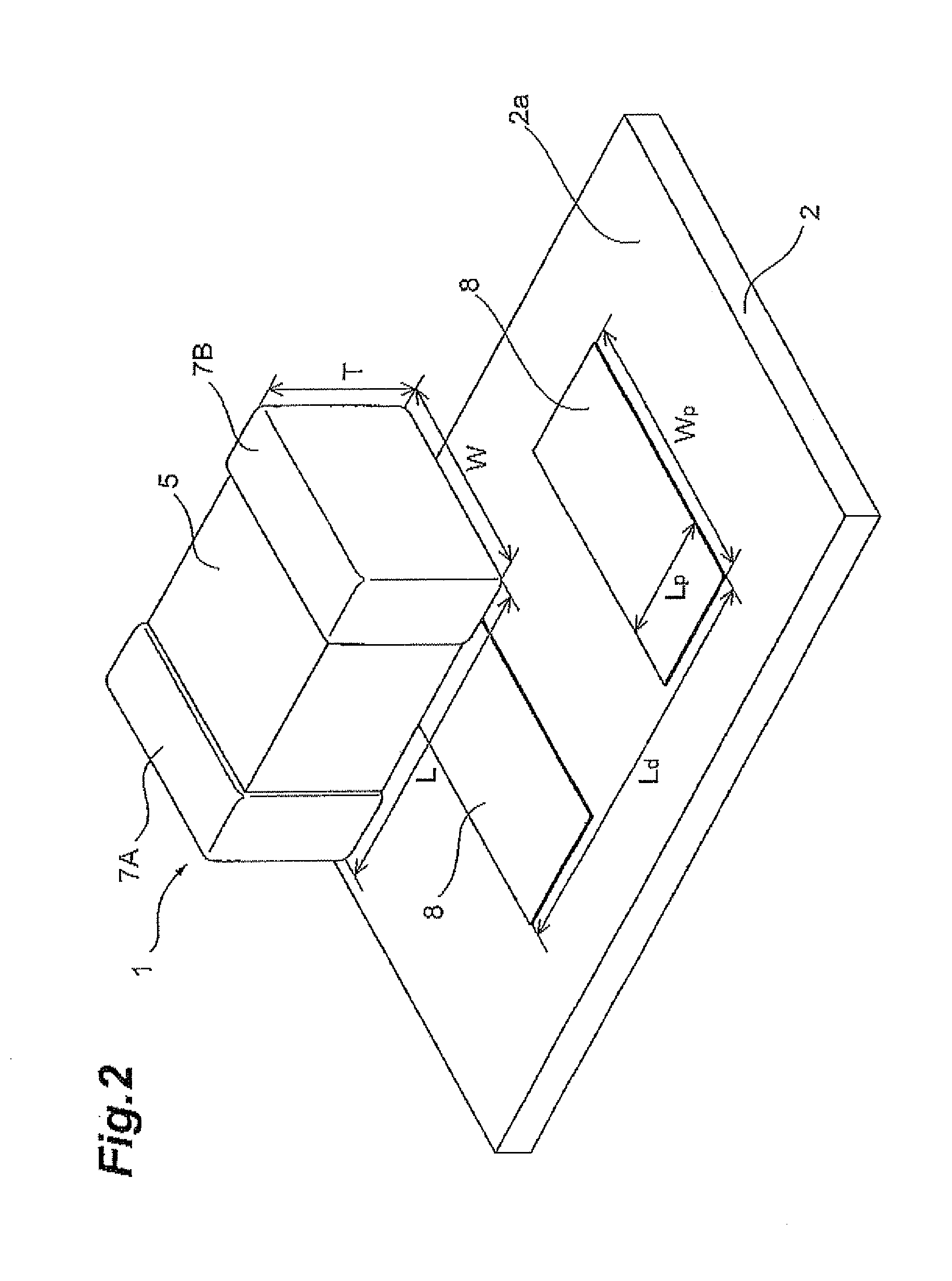 Multilayer ceramic capacitor mounting structure and multilayer ceramic capacitor