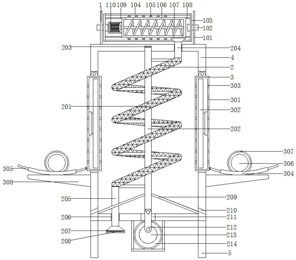 Ore washing and drying all-in-one machine