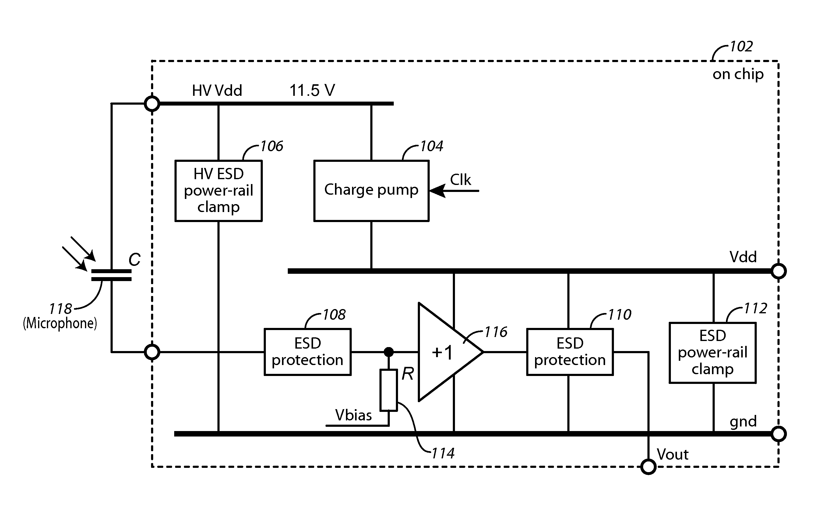 Apparatus and Method For High Voltage I/O Electro-Static Discharge Protection