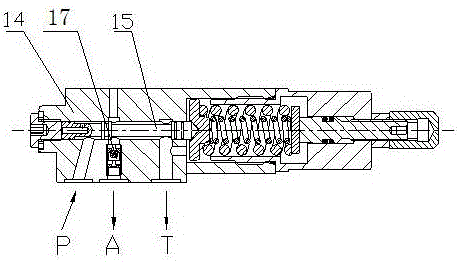 Compact swash plate type electric proportional axial plunger pump and control method thereof