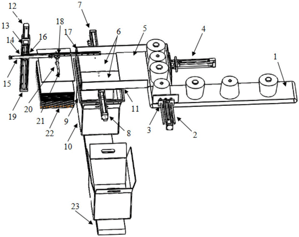 Automatic boxing device for cheese packaging line