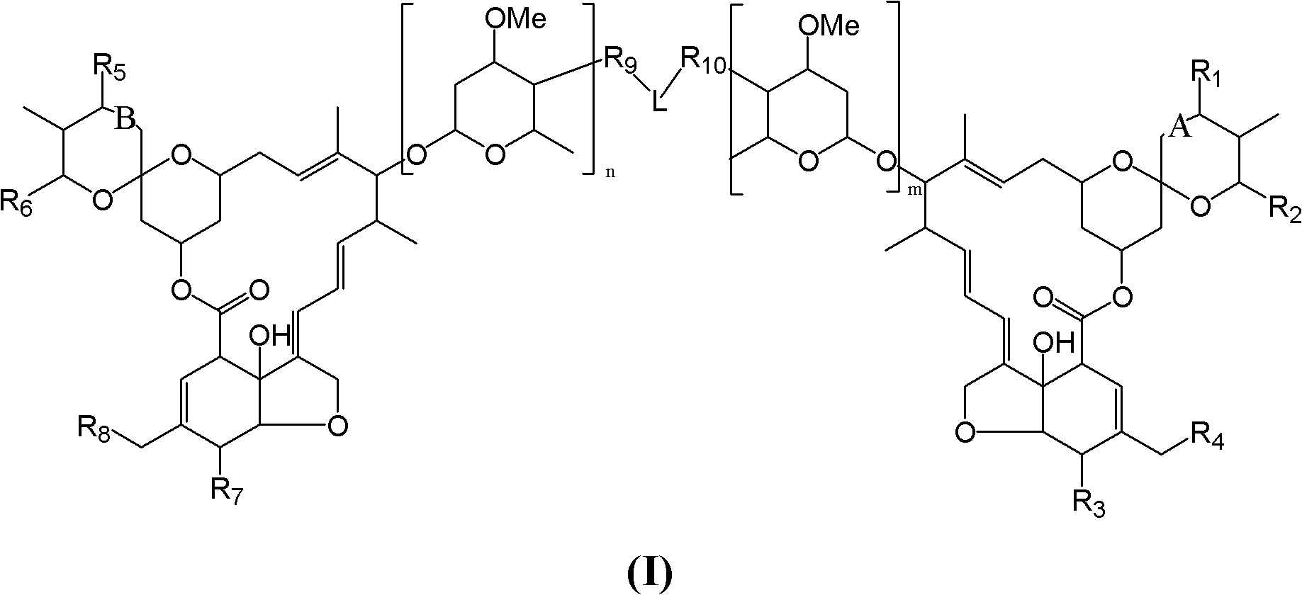 Dimeric avermectin and milbemycin derivatives