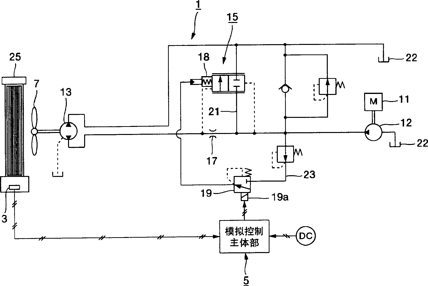 Analog control circuit for fan driving and controlling method thereof
