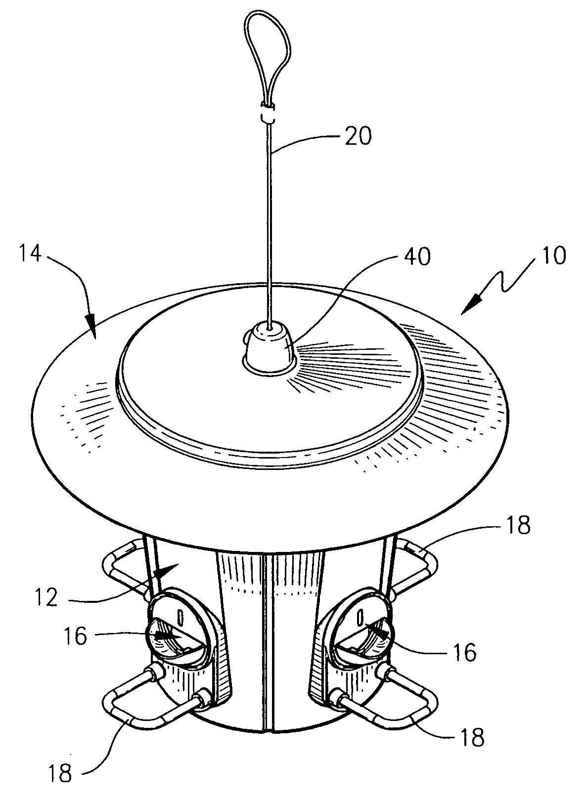 Locking finial and receptacle incorporating the same