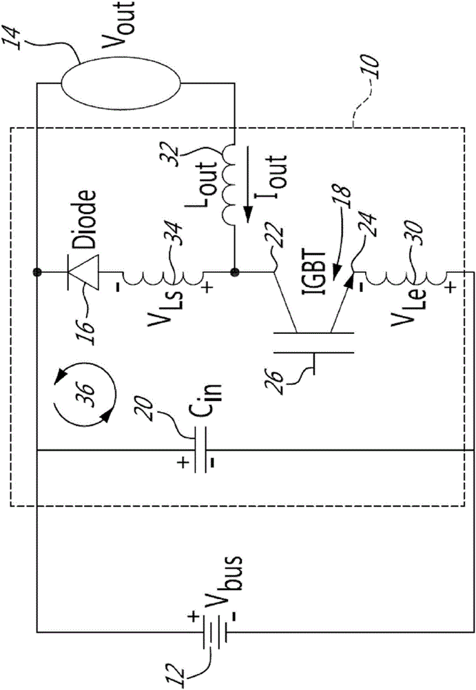 Compensation circuit, commutation cell and power converter controlling turn-on and turn-off of a power electronic switch