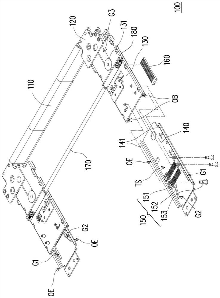 Telescopic hinge and electronic device having same