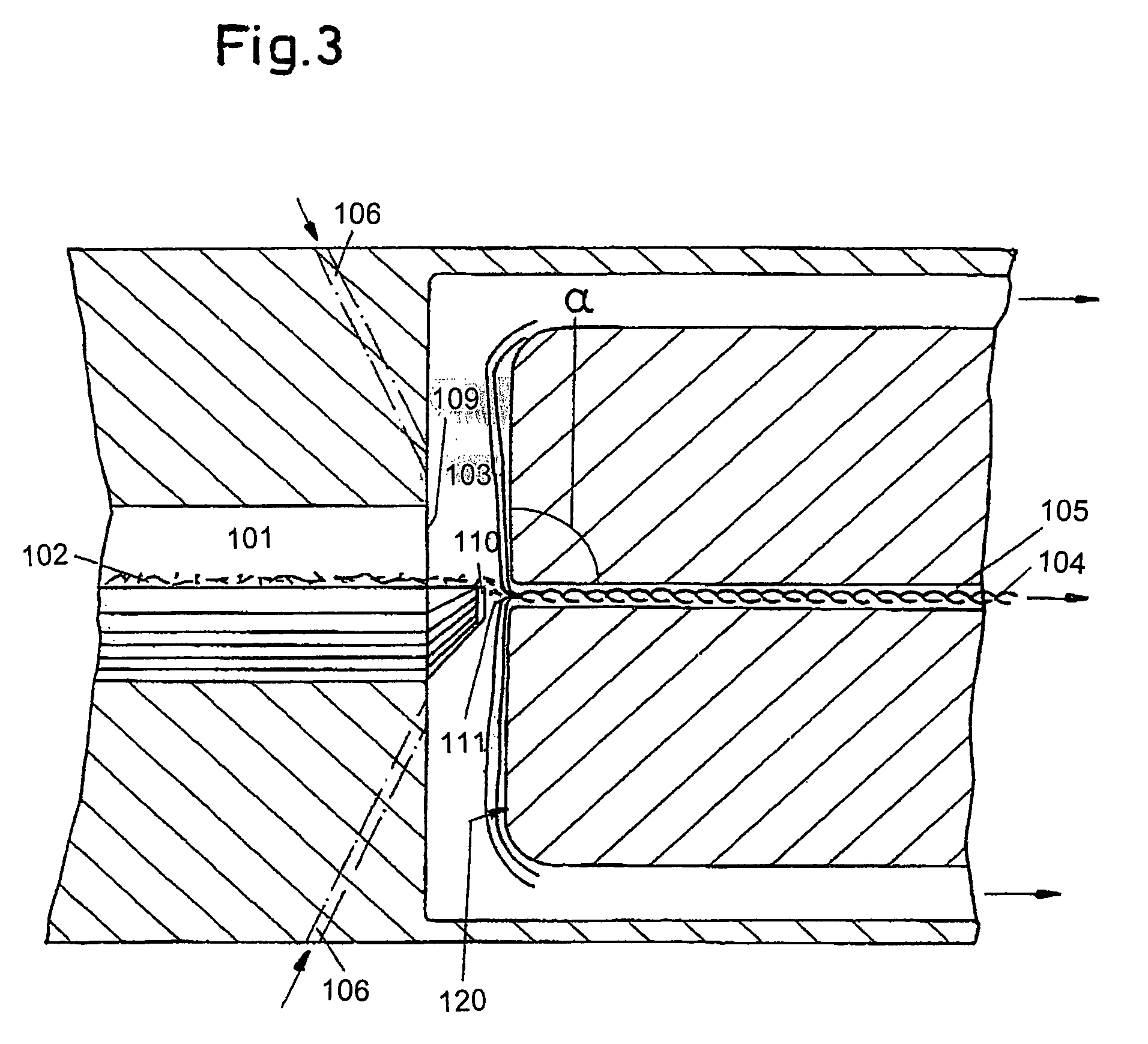 Device for producing a spun yarn