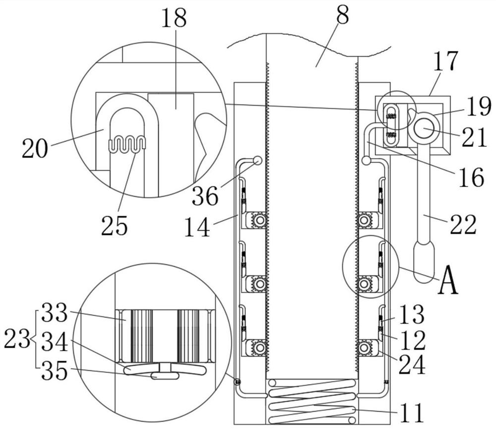 A driving mast of a steel cage roll welding machine