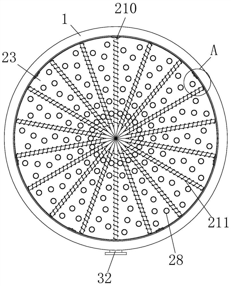 A basin-shaped household mop cleaning device capable of cleaning hair