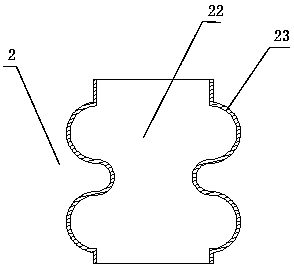 Separating and flowing type spirulina sterilizing device