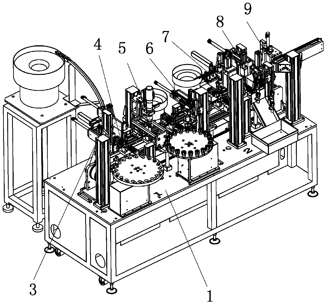 Full automatic angle valve assembly machine