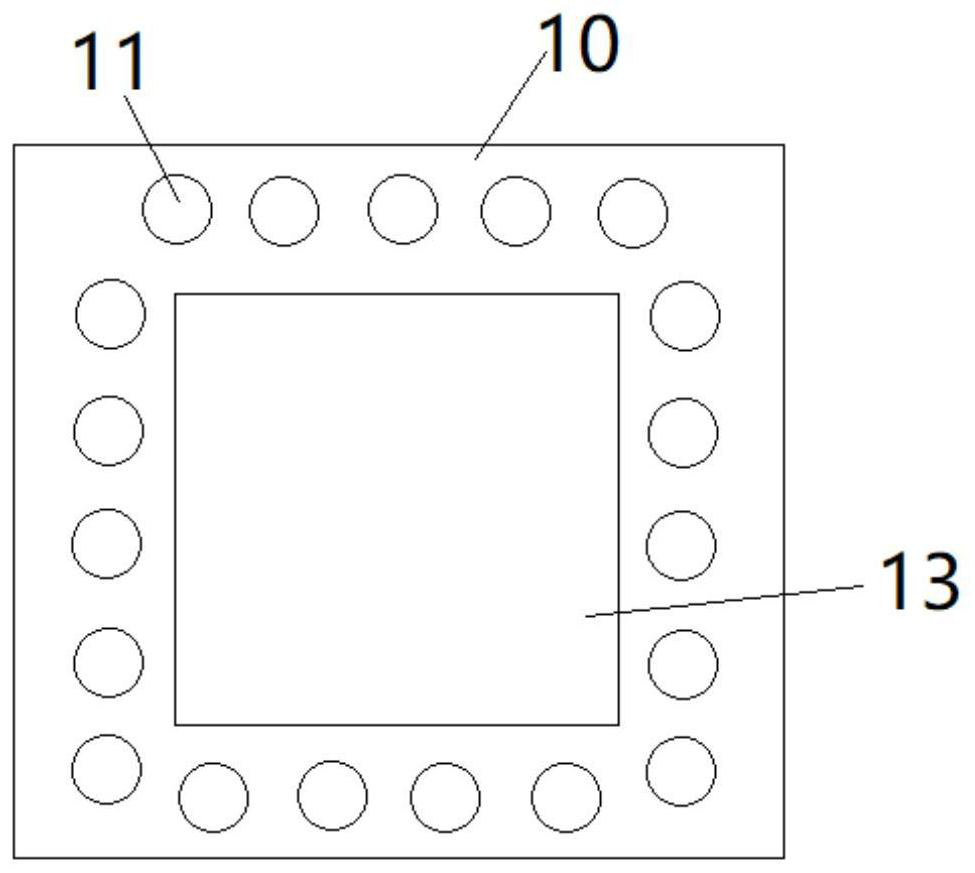 Double-sided heat dissipation large-size chip flip packaging structure and packaging method