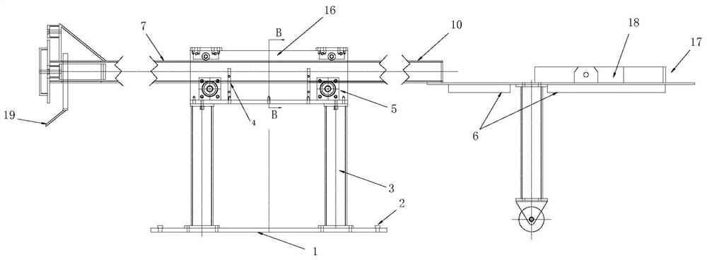 Cantilever type semi-automatic inner separating plate welding device and method
