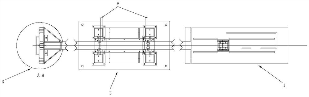 Cantilever type semi-automatic inner separating plate welding device and method