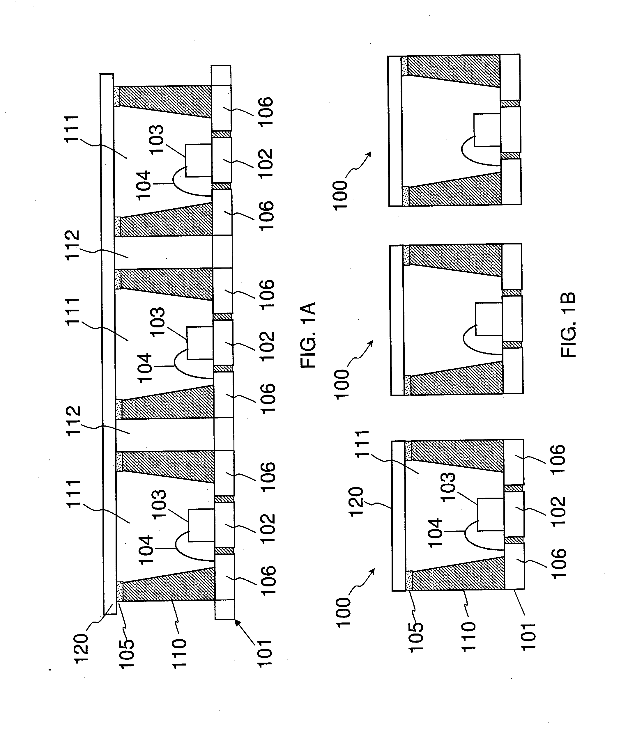 Structure and method for air cavity packaging