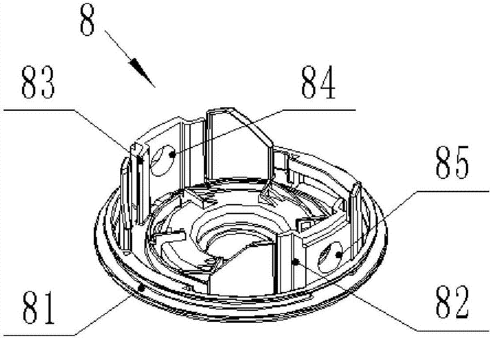 Connecting structure and grass trimmer head device