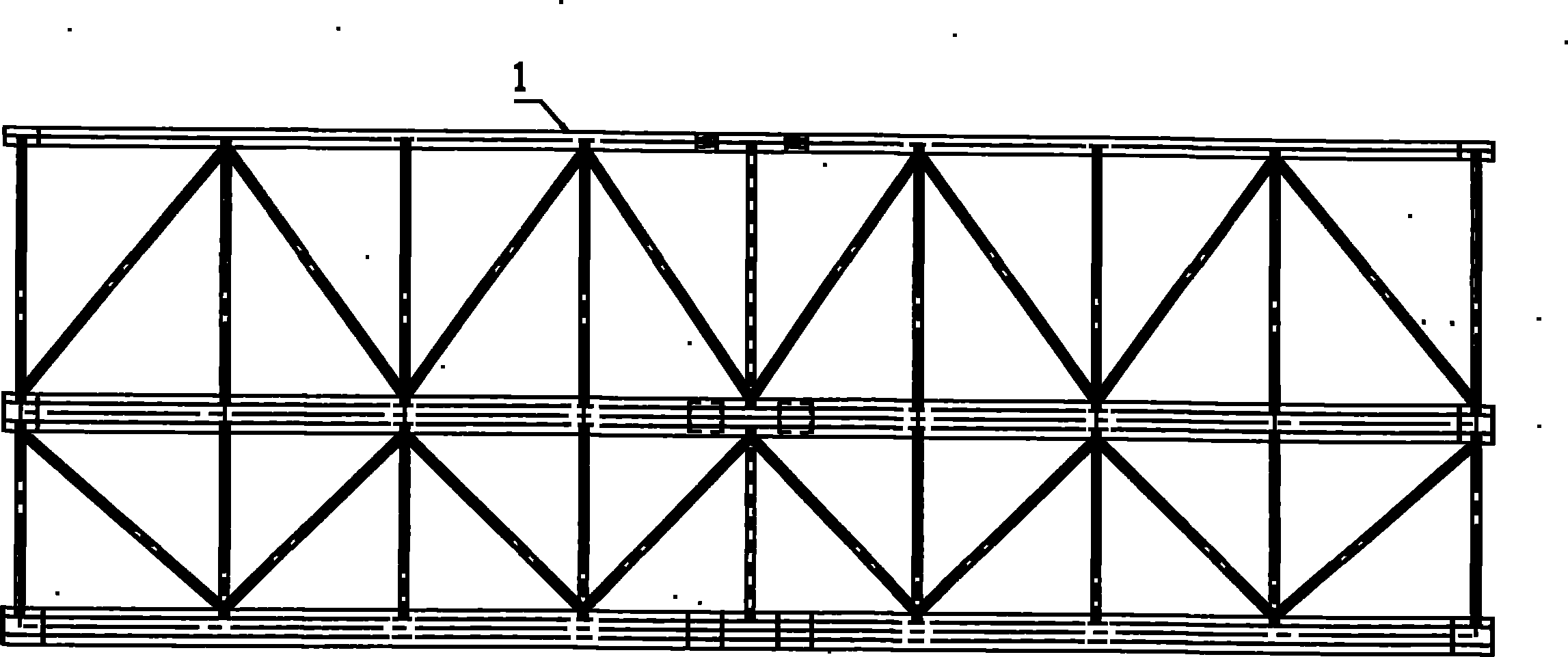 Construction method of steel sheet pile cofferdam for integral type steel purlin