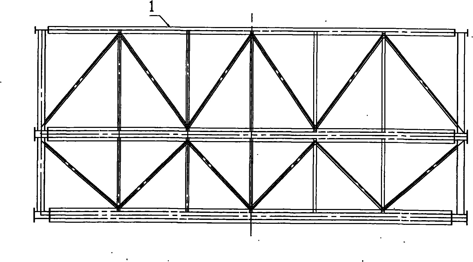 Construction method of steel sheet pile cofferdam for integral type steel purlin