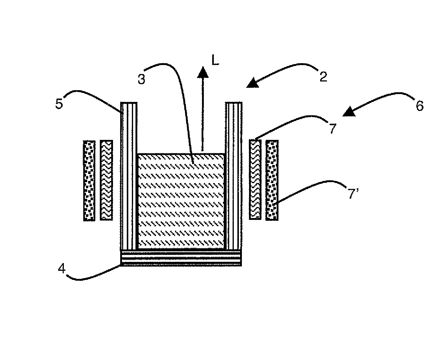 Melting-solidification furnace with variable heat exchange via the side walls