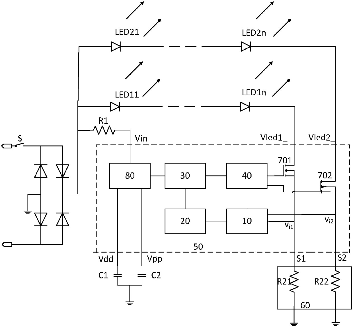 A led dimming chip