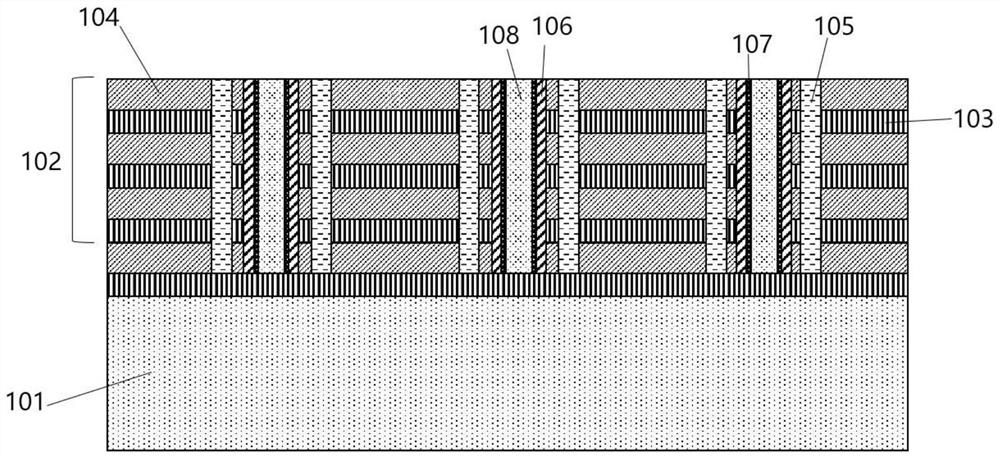 3D NAND memory based on two-dimensional material and preparation method thereof