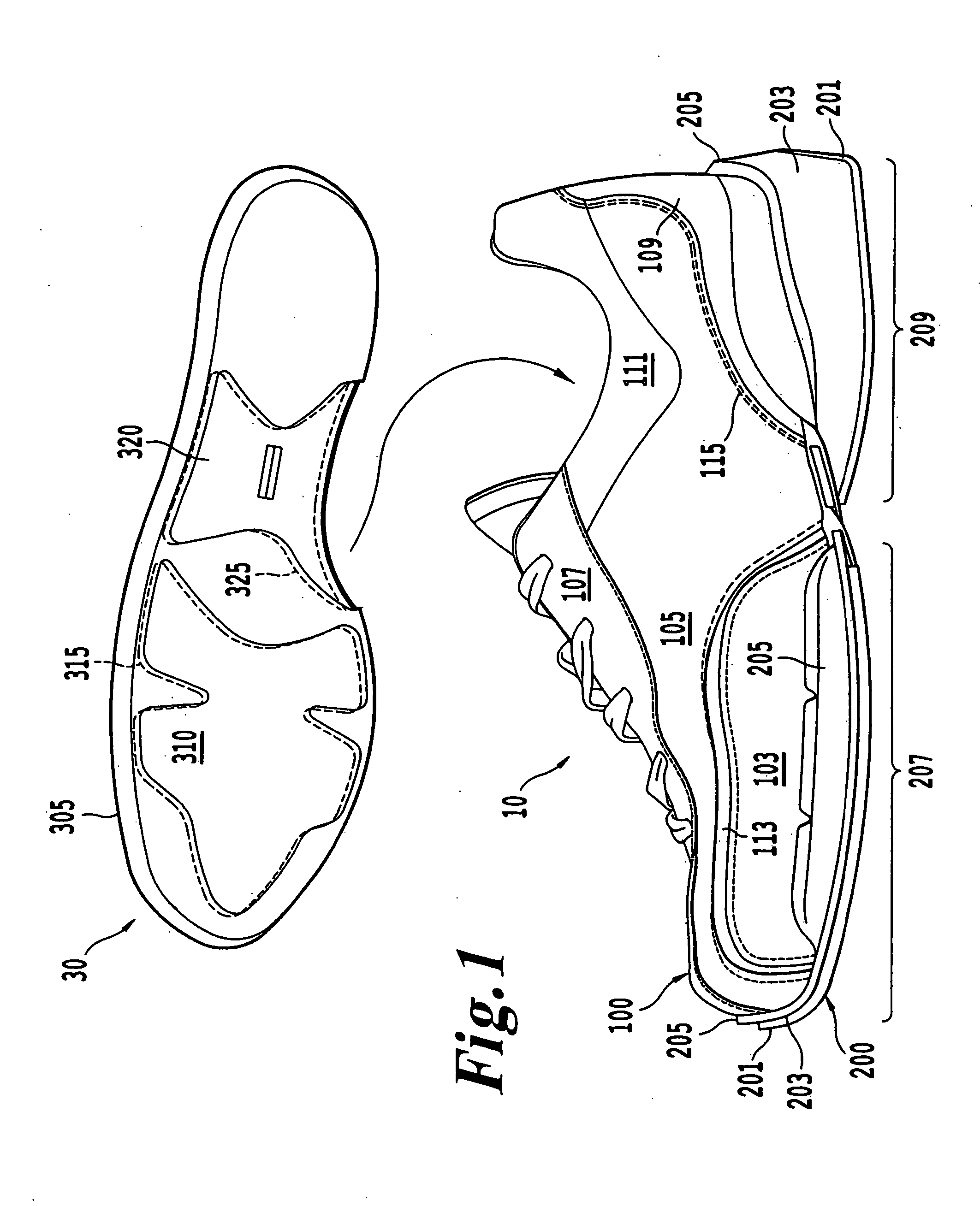 Method and system for providing customized footwear to a retail consumer