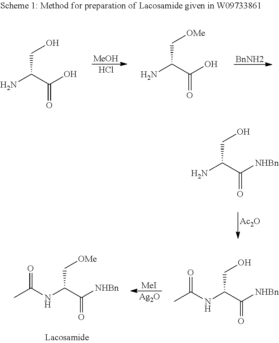 Intermediate for producing lacosamide and a process for its preparation and conversion to lacosamide