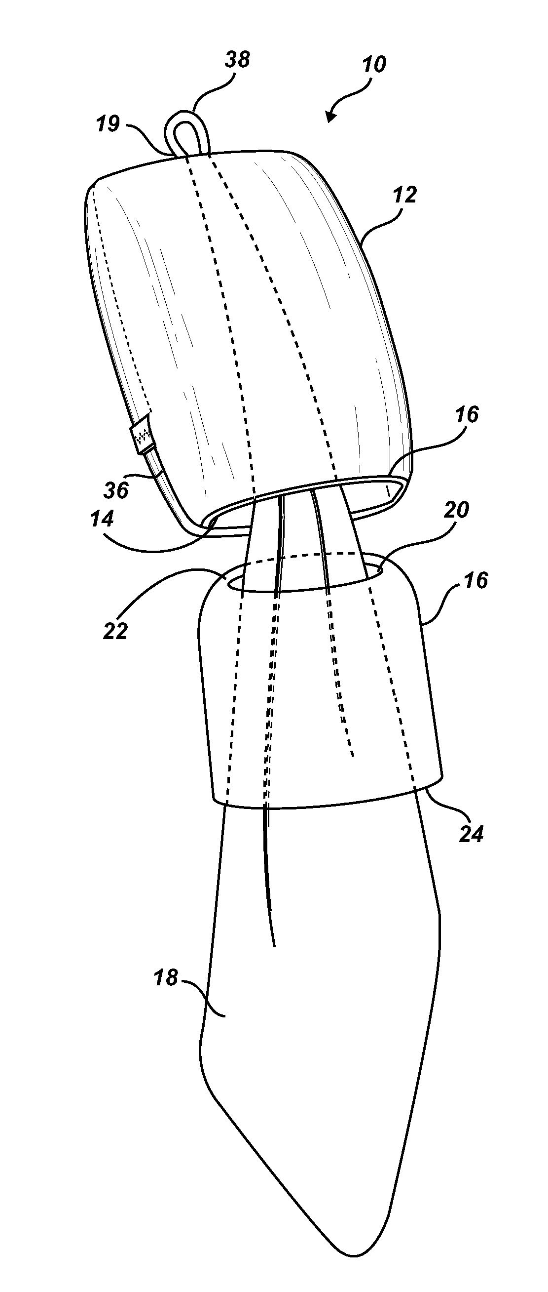 Cloth accessory with removable insert