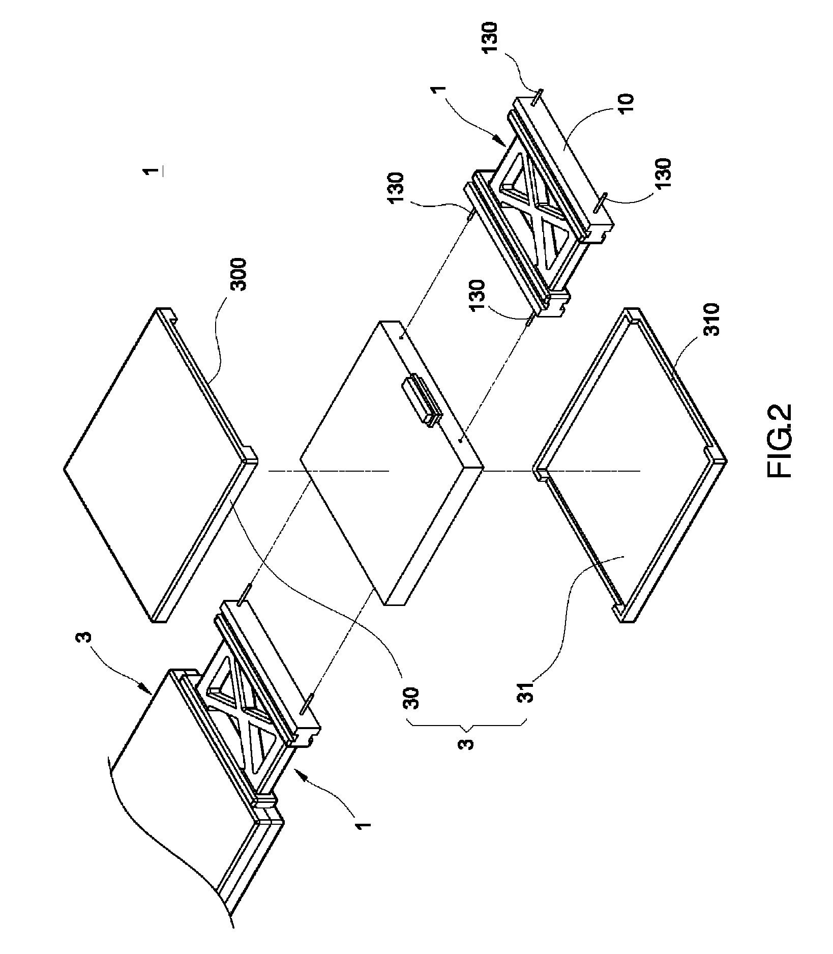 Flexible cascade unit for cascading electrical elements and device thereof